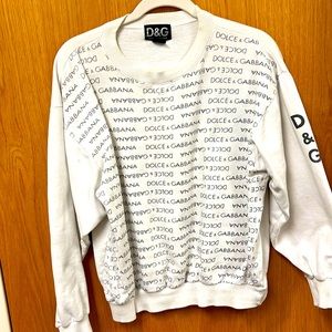 🔥Thrift!!! Vintage authentic D&G logo printed sweatshirt